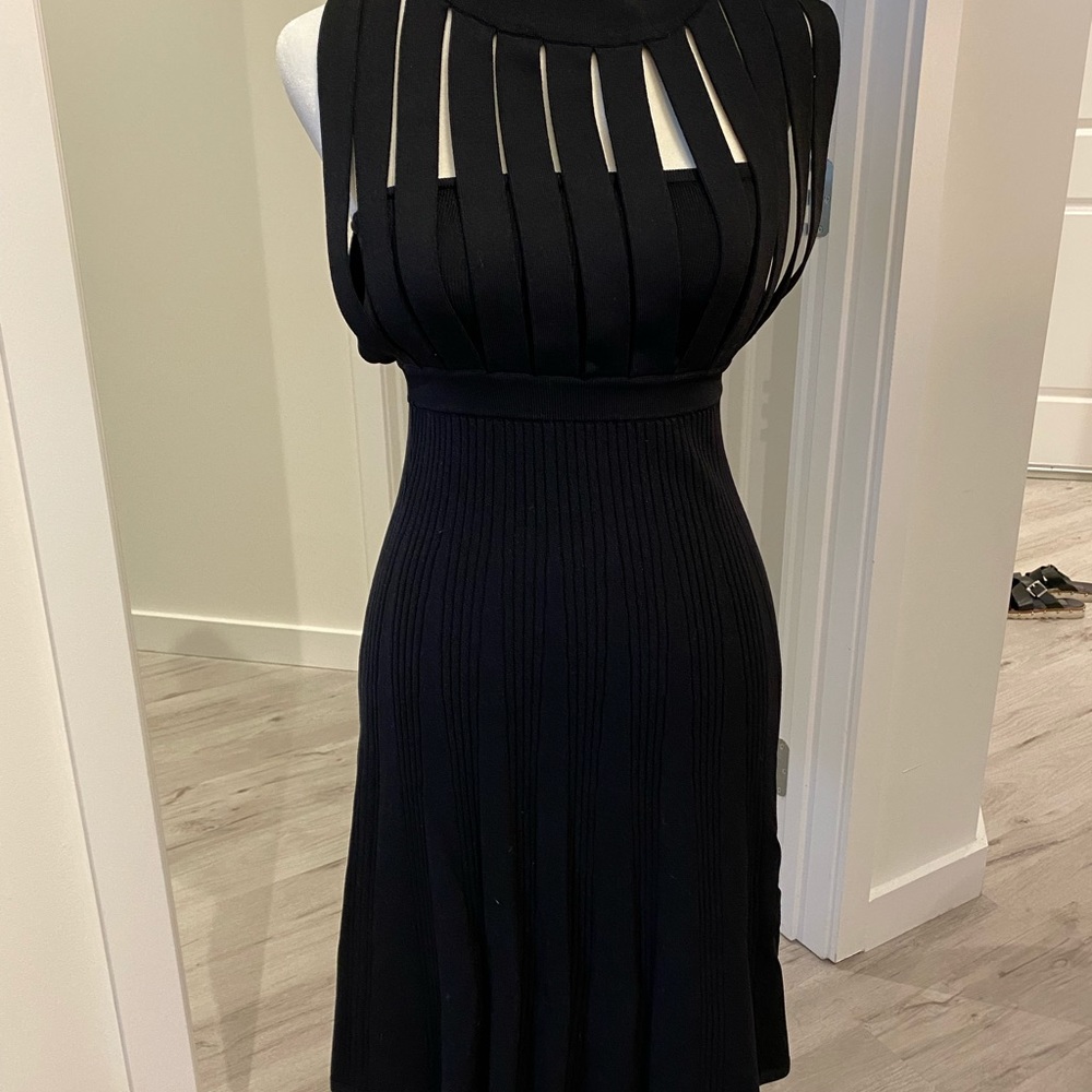 The Kooples black bodycon dress RARE find